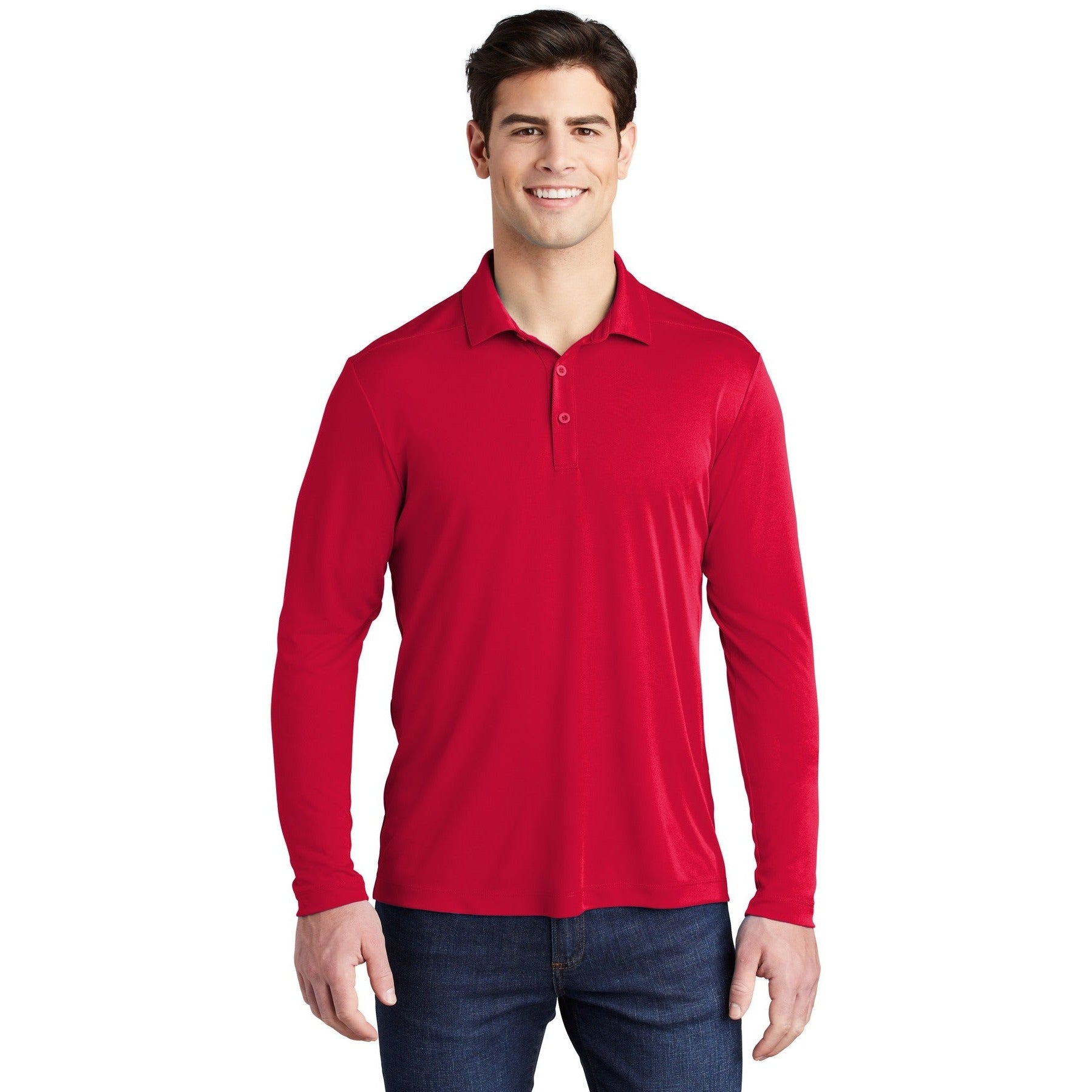 Sport-Tek-Sport-Tek ® Posi-UV® Pro Long Sleeve Polo. ST520LS-MedTech-7